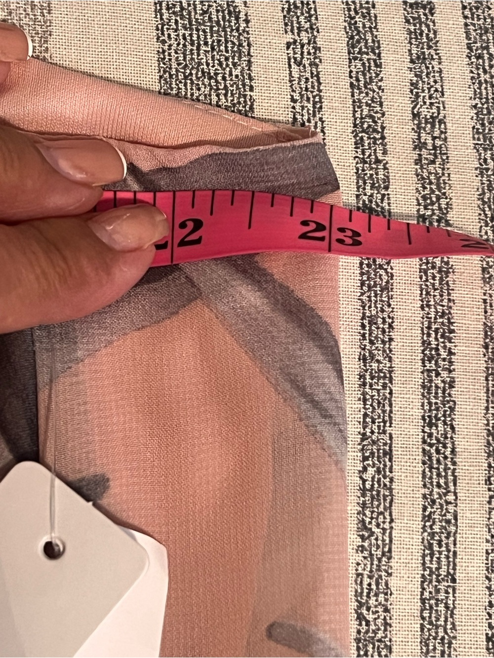 Signature by Robbie Bee Blush Pink Abstract Print Tie Shoulder Shift Dress - Picture 11 of 14